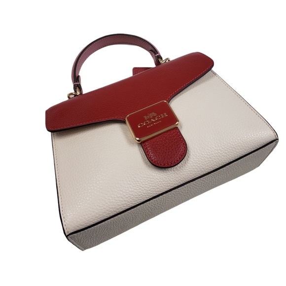 Coach Red Multi  Women's Pepper Satchel - Picture 7 of 12